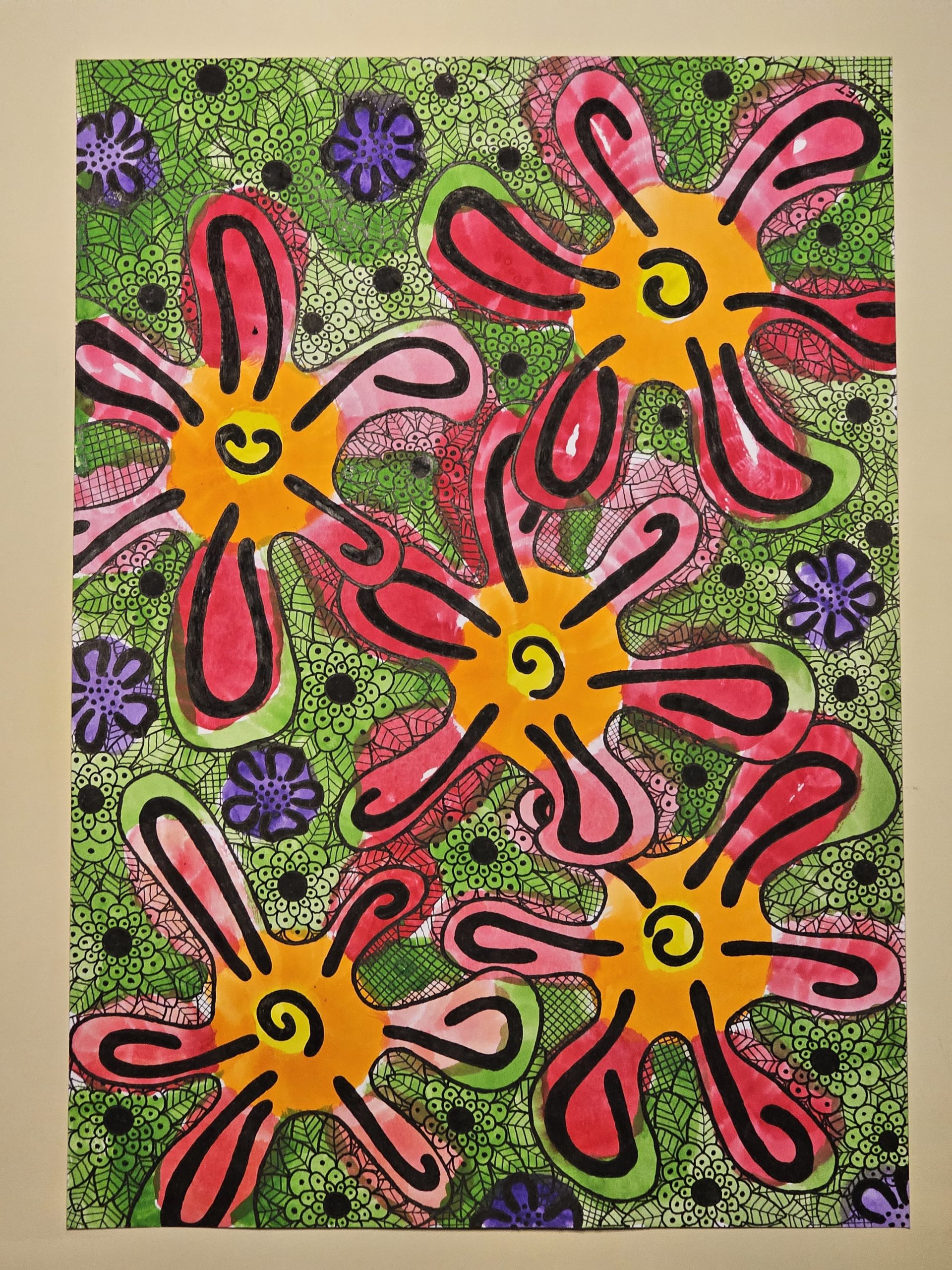 Floral Tunrs, A3, Rene de Wet - Image 2