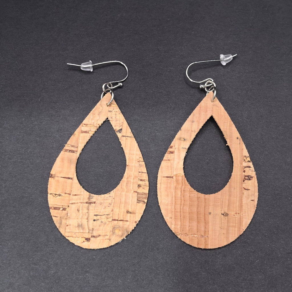 Teardrop Leather Earrings (Different colours)